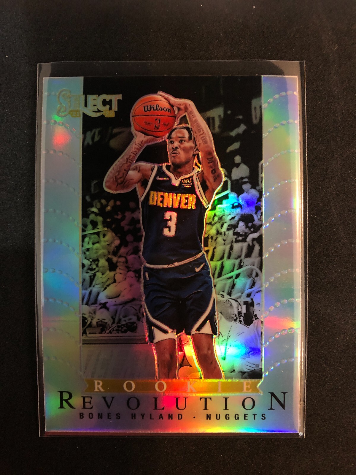 2021-22 Panini Silver Prizm Select Bones Hyland Rookie Revolution