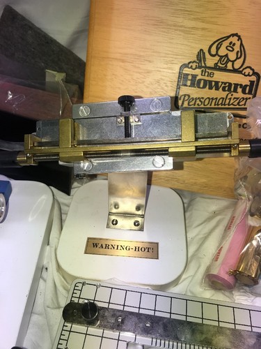 Howard Personalizer Hot Foil Imprinting Machine w/ Fonts, Foil, & Attachments