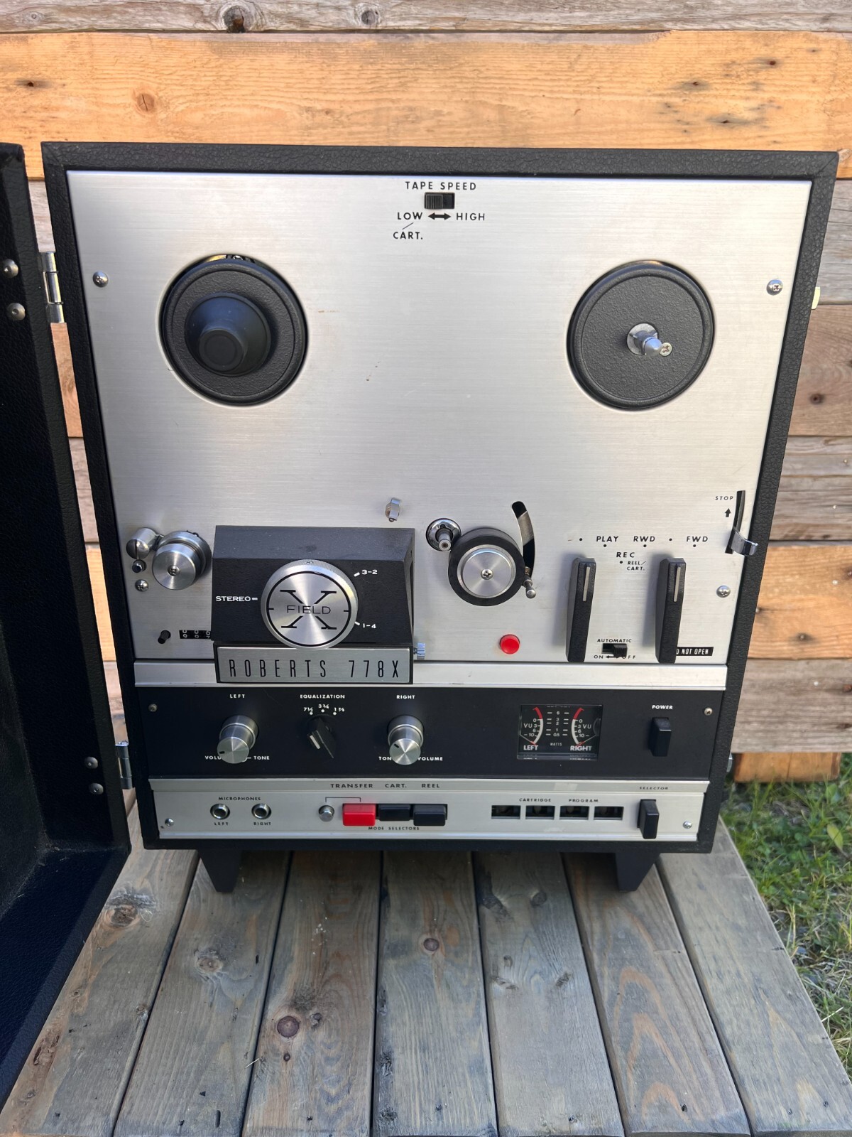 Vintage Roberts 778X Reel-to-Reel Tape Player Recorder Works - w/ tapes