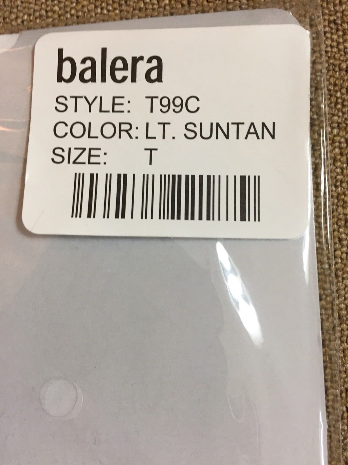 BALERA Child Girls Footed Microfiber Tights T99C - Toddler- Lt. Suntan