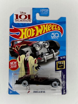 2018 Hot Wheels HW Screen Time #9/10 Cruella De Vil 101 Super Treasure Hunt VHTF