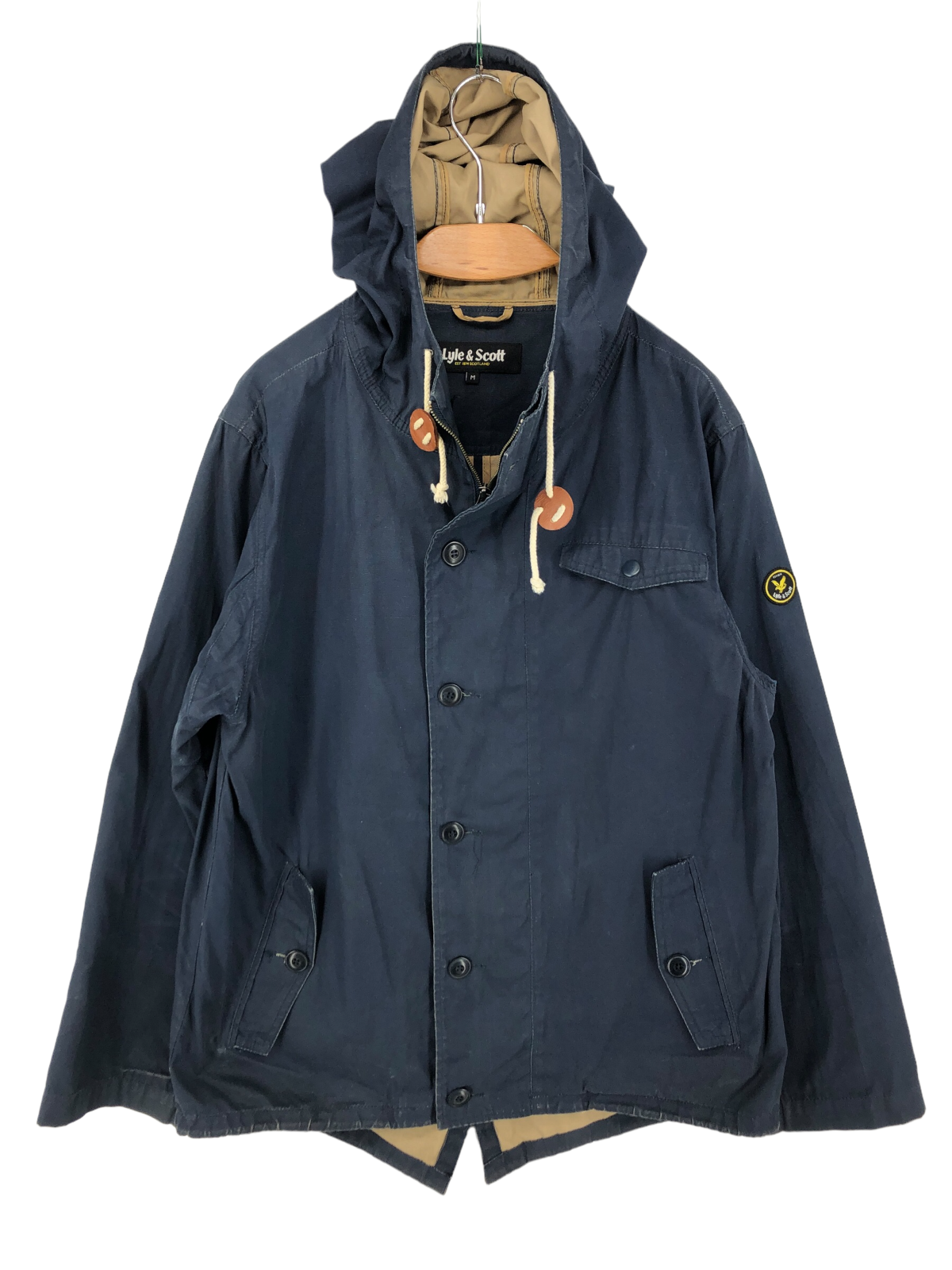 Lyle and scott parka navy sale