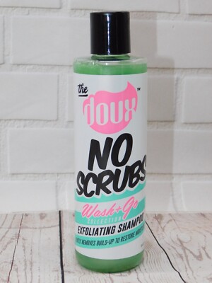 THE DOUX No Scrubs Wash + Go Exfoliating Shampoo 8oz Full Size NEW   #CR57