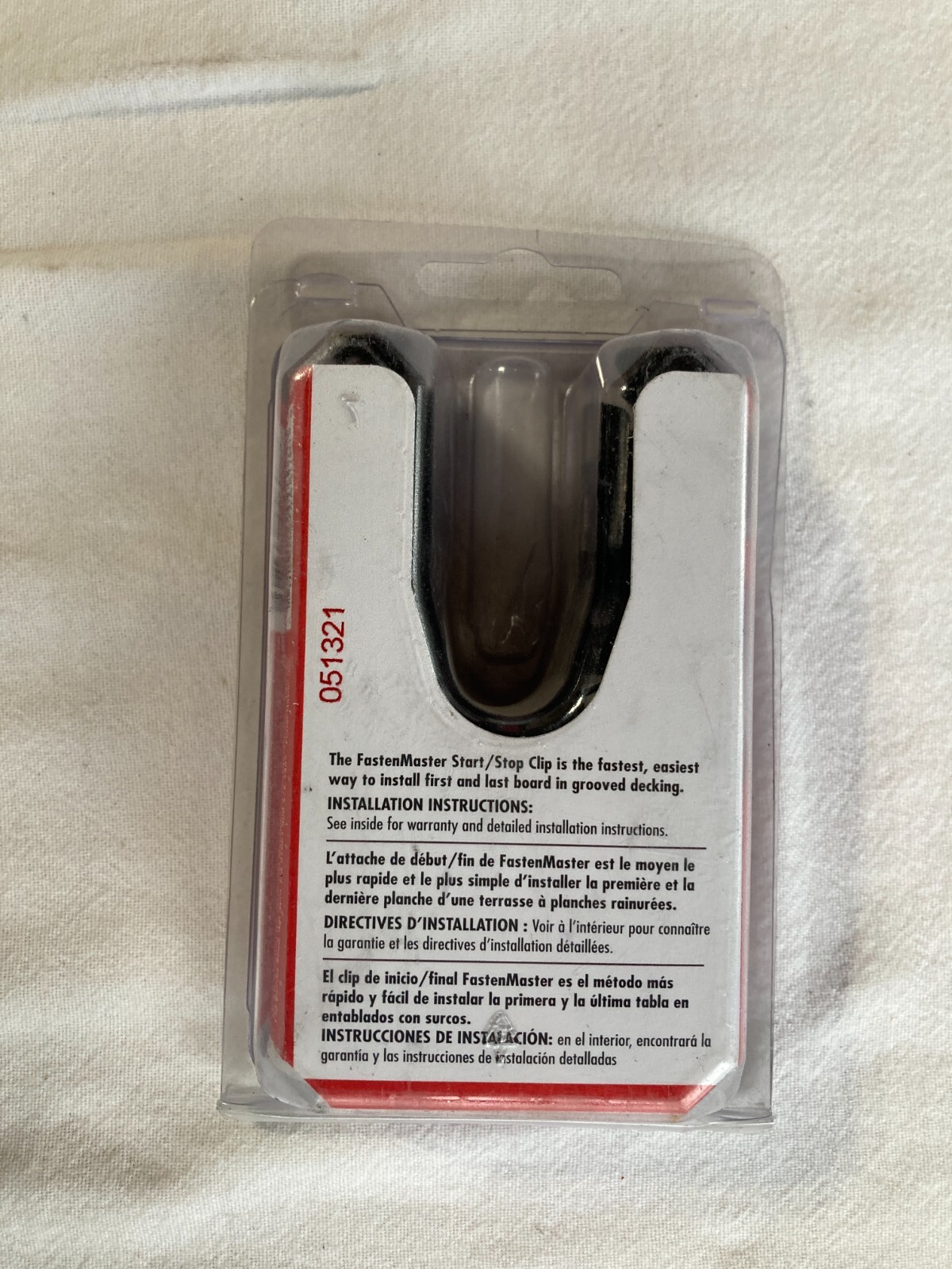 FastenMaster FMTHDSSCLIP-25 Start / Stop Clips Hidden Deck Fastener System, 25pk