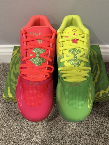 Pre-owned Puma Mb.01 X Rick And Morty Green/red 2022 Size 10
