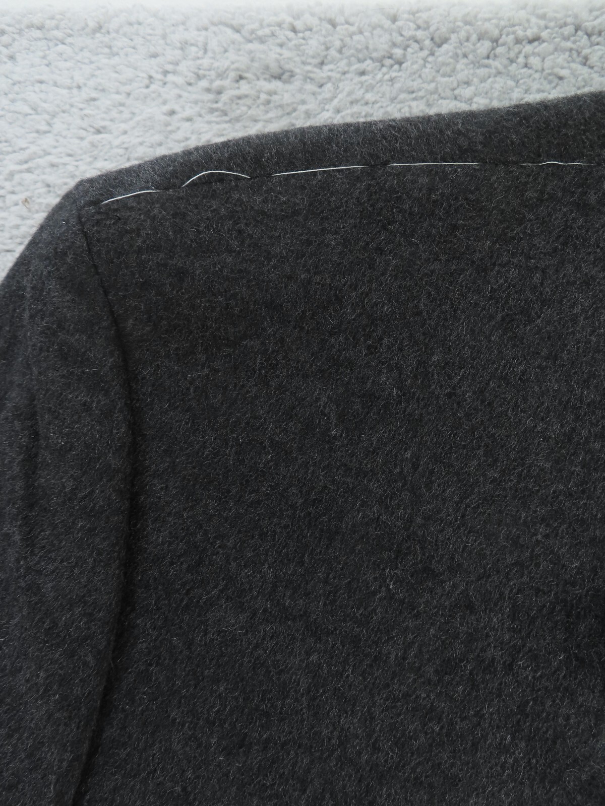 Pre-owned Jos. A. Bank Jos A Bank Over Coat Jacket Mens 50r Charcoal Gray 100% Cashmere