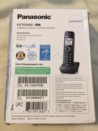 Panasonic KX-TGA950 Additional Digital Cordless Handset for KX-TG954x series