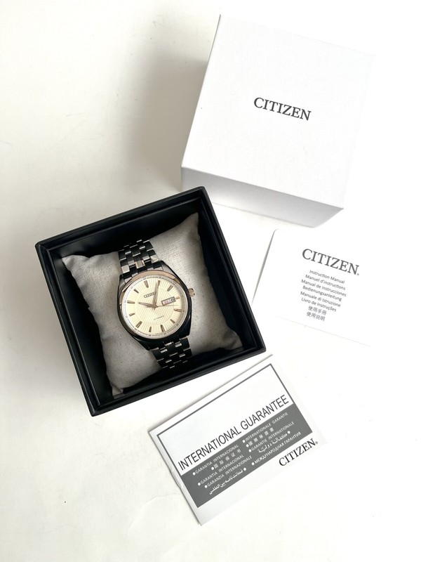 Pre-owned Citizen Automatic Watch Mechanical Sapphire Np4014-54p Rose Gold & Silver