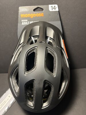Mongoose Session Adult Bicycling Helmet - Black