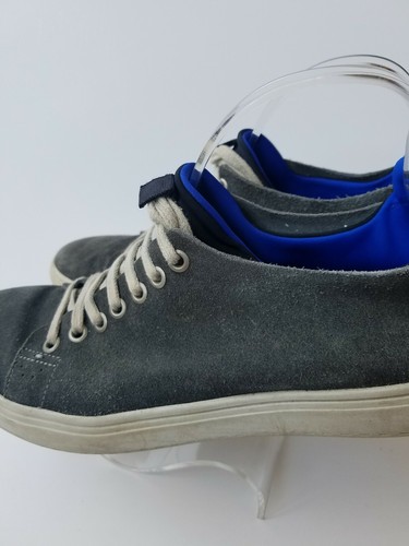 Tennis Shoes Mens Sz 10.5 Gray Prenton Suede Lace Up