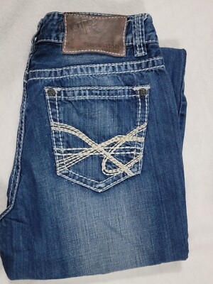 Rock and Roll Cowboy Jeans 33x34 Double Barrel Relaxed Bootcut