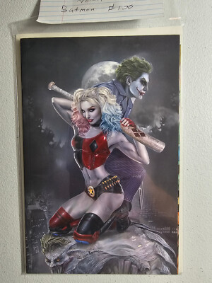 BATMAN 100 HARLEY QUINN NATALI SANDERS NYCC VIRGIN VARIANT  FIRST GHOST MAKER