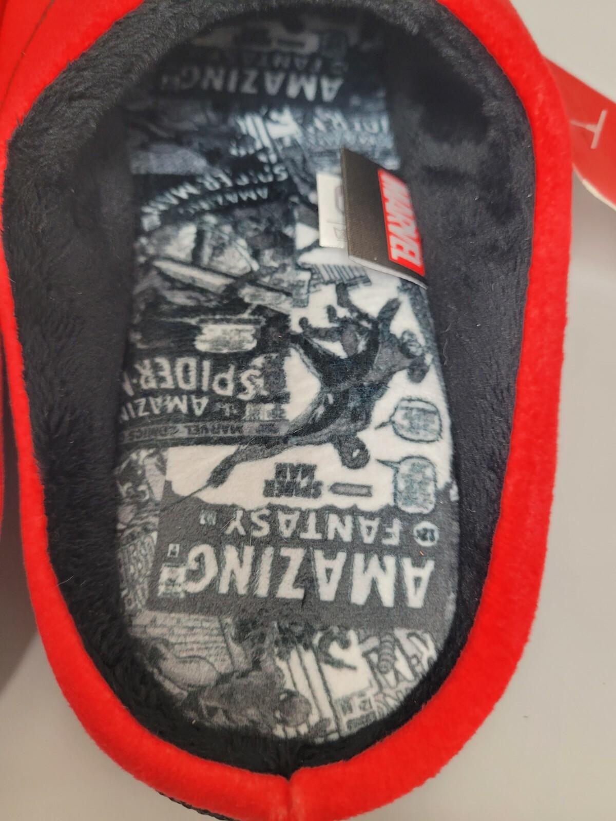 Marvel Spider-Man "City Eyes" Adult Slip On Slippers Size US 8 / EU 41