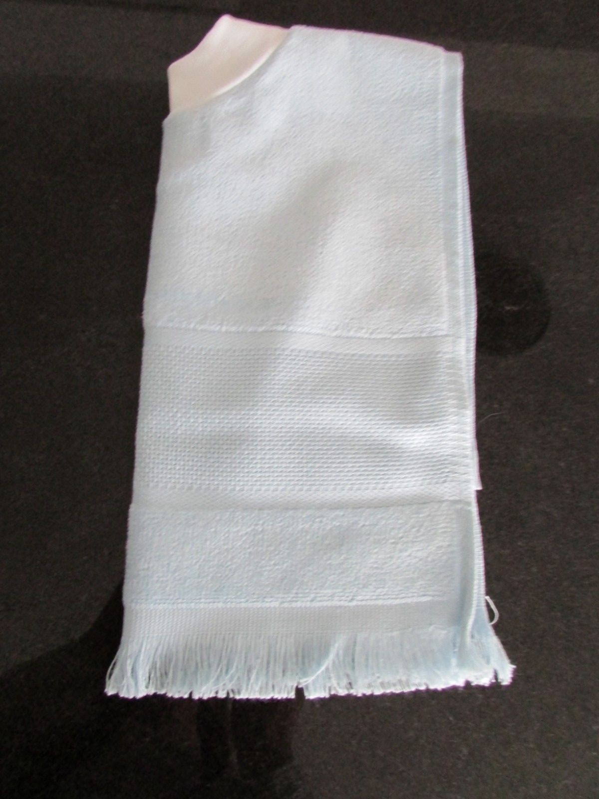 Solid Velour Toddler Pullover Bib, Baby Blue, NWO Tag