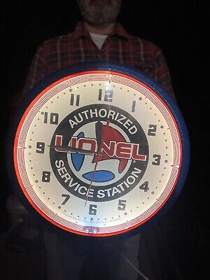 Super Cool Vintage Lionel Train Neon Clock. Pretty Hard To Get