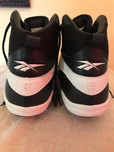 Reebok 88 Football Cleats Men's size 18 RA 703 KTS Shoes Black White