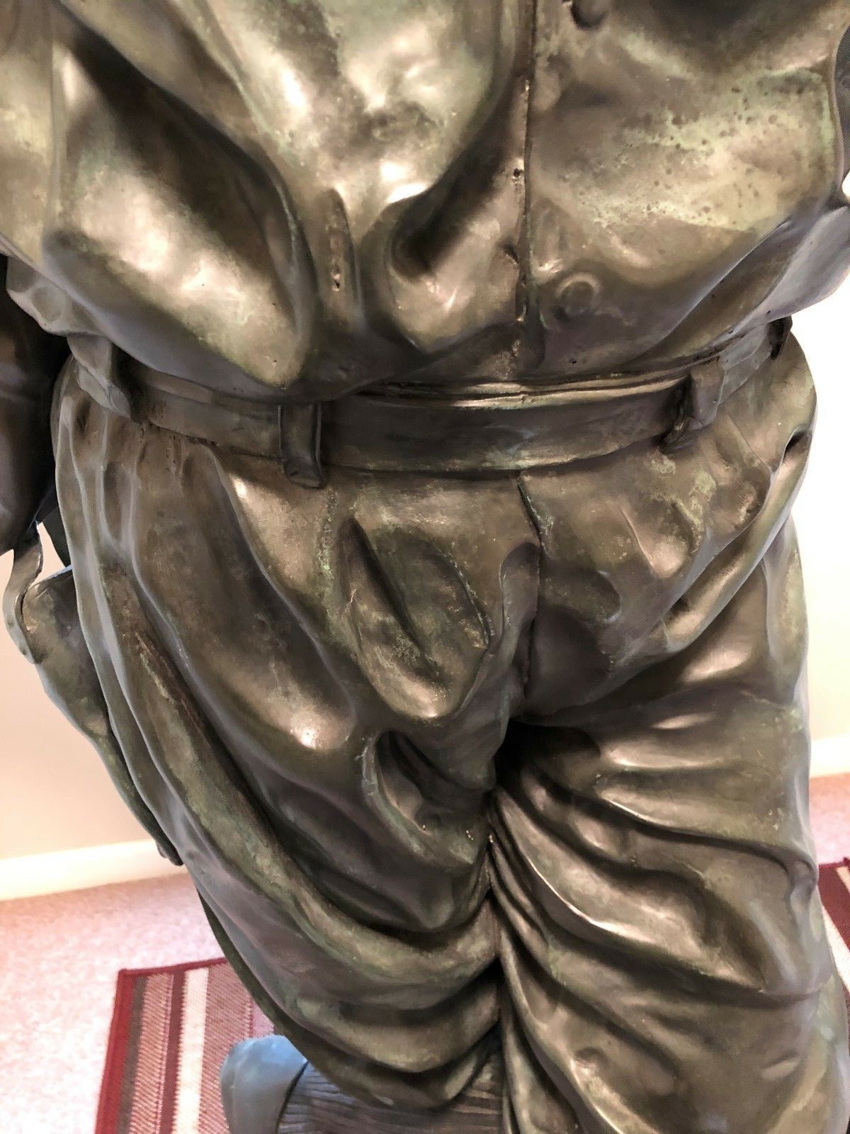 Full size Bronze Baseball Player