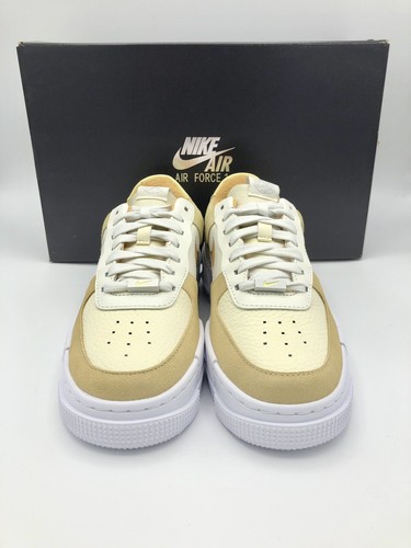 NIKE NIKE AIR FORCE 1 PIXEL COCONUT MILK DAMEN SCHUHE SNEAKER BEIGE WEISS 36,5 38