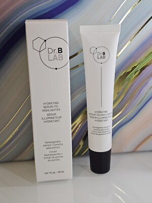 DR. BRANDT DR. B LAB HYDRATING SERUM TO HIGHLIGHTER  (NIB/Full Size/1oz/30ml)