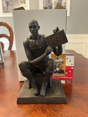 WILT CHAMBERLAIN History Channel Statue Sculpture Philadelphia 76ers Sixers 100
