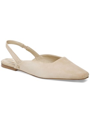 

Женские кожаные туфли без шнуровки SAM EDELMAN бежевого цвета с открытой пяткой и квадратным носком, размер 7,5 м, Бежевый, I0347L1