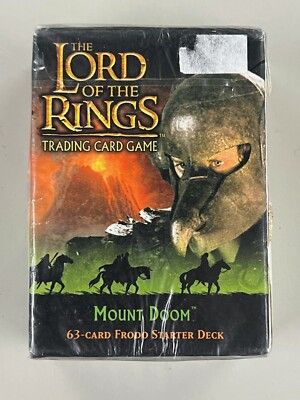 LORD OF THE Rings Mount Doom 63-card Frodo Starter Deck New Sealed Torn Plastic