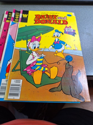 Gold Key Comics Daisy and Donald Uncle Scrooge 3 LOT Fair-Poor Readers a-172