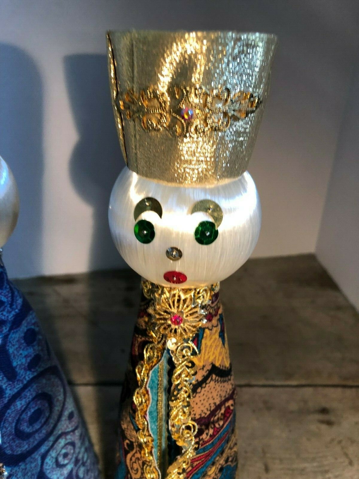 3 Kings Wise Men Nativity Christmas Decorations Vintage Retro Brocade Custom