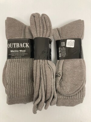 Cabela's OUTBACK Men's Merino Wool Hunting Socks, Large, 4 pairs