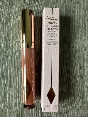 Charlotte Tilbury Pillow Talk Deep Collagen Lip Bath Lip Gloss New in Box