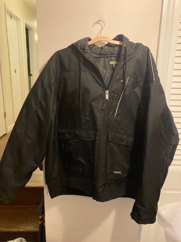 Walls Workwear Enduro Zone Insulated Black Hooded Jacket Men’s 3XL