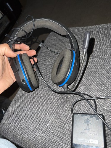 Turtle Beach Stealth 400 Black/Blue Over Ear Gaming Headset Ps3/Ps4