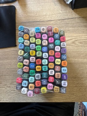 Ordeluxe 80 Colori Marker Dual Tip Set Pennarelli Alcolici | Garanzia 24 mesi