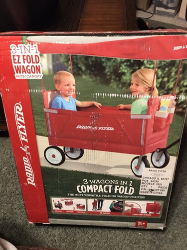Radio Flyer 3 In 1 Ez Fold Wagon With 