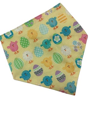 Yellow Chicks & Eggs Easter Print BABY BIB COTTON FUN BABY GIFT New Born