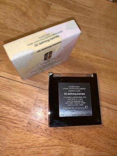 CLINIQUE SCULPTIONARY CHEEK CONTOURING PALETTE  02 DEFINING BERRIES .31OZ/9g NIB