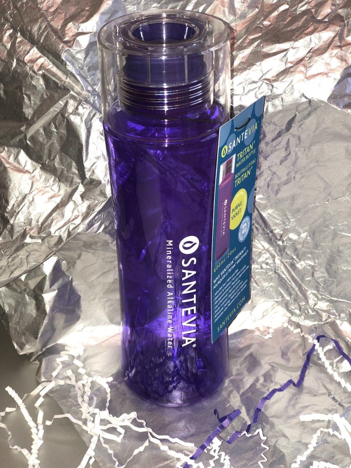 BRAND NEW W/ TAG, PURPLE WATER BOTTLE POWER PAIR TRITAN ECO FRIENDLY THERMOS