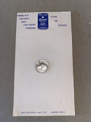 1940’s Colonial Log Cabin Salt Note Pad Akron OHIO
