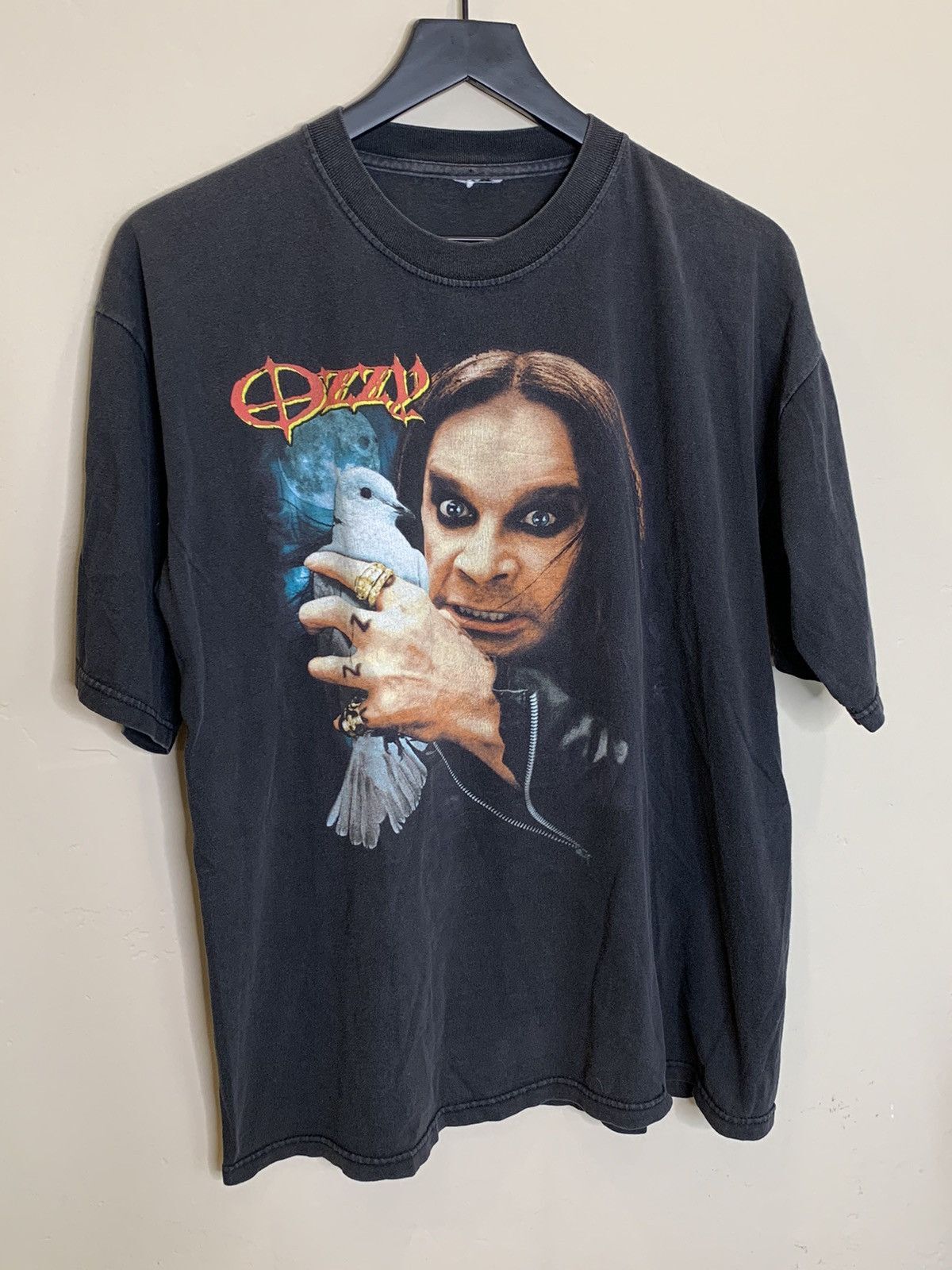 Ozzy Osbourne 2002年ツアー Tシャツ 正規品 SizeM RARE 2002 Ozzy Osbourne Dove Revenge Tour Band black T shirt