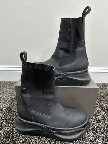 Rick Owens Drkshdw Abstract Beatle Bozo Black Boots | eBay Rick Owens Drkshdw Abstract Beatle Bozo Black Boots | eBay