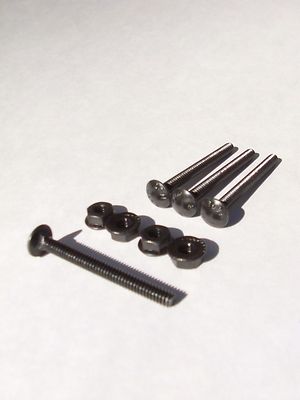 CARRIAGE BOLTS JOYSTICK 2'' Black Oxide 10-24 arcade game control panel ipac