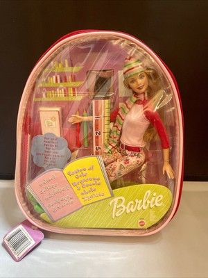 NEW Mattel Barbie School Cool Doll with Backpack Carry Tote #29183~2000~NRFB