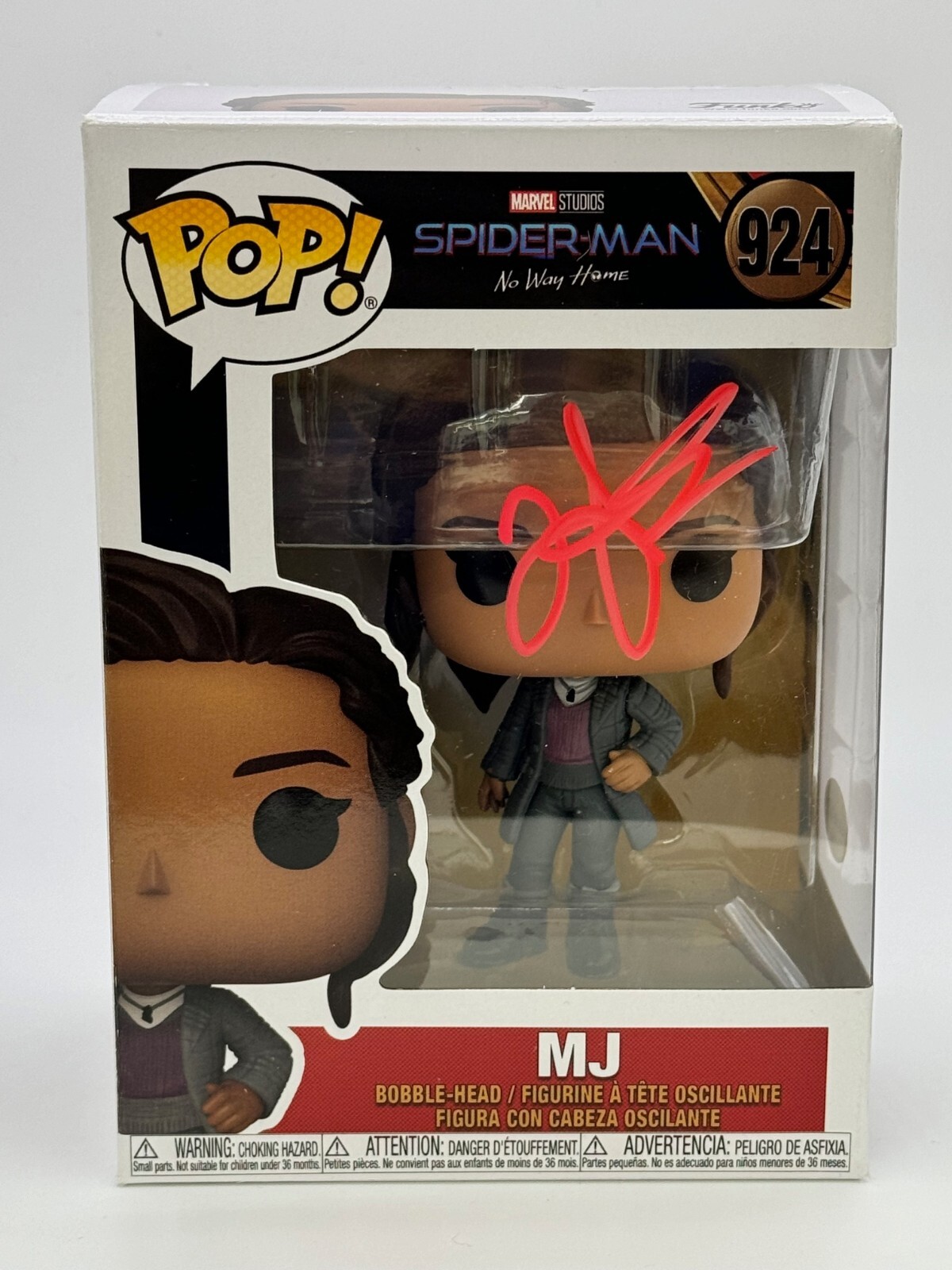 Zendaya Spiderman Signed Autograph Funko ACOA | eBay