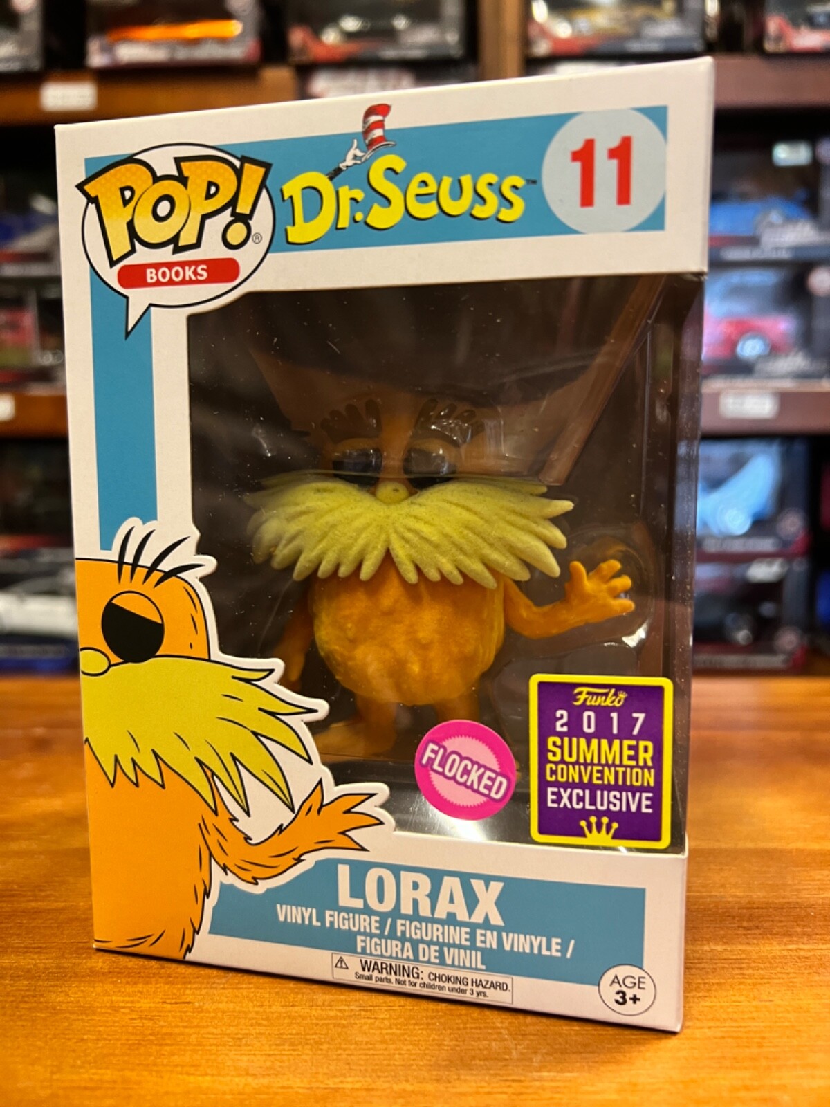 その他 Funko Pop! Dr. Seuss Lorax Flocked FUNKO POP BOOKS DR. SUESS #11 LORAX (FLOCKED SDCC 2017