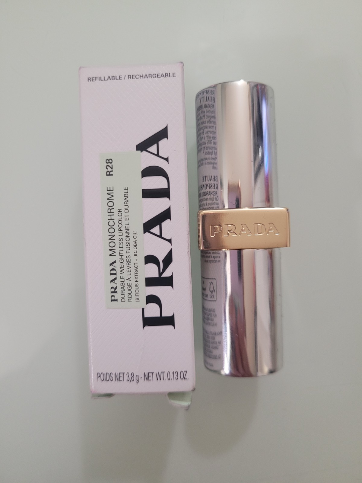 口紅 PRADA MONOCHROME HYPER MATTE R28 FUOCO R28 - FUOCO Prada Monochrome Hyper Matte lipstick - R28