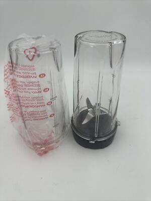 Ninja Professional Blender  16 oz Cups/Blade/Lids for BL770- BL771 BL772 Replace