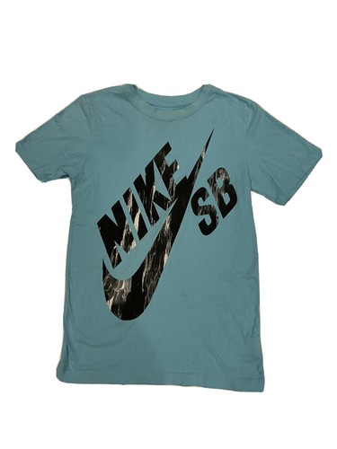Nike SB Skateboarding T Shirt Boys Blue Youth Size XL 13-15