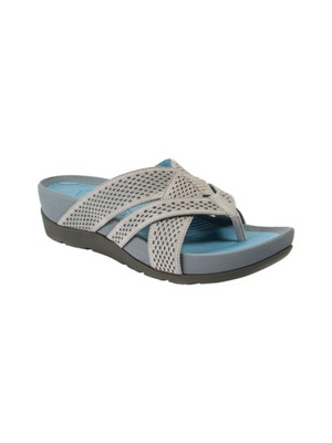 

Женские серые легкие вьетнамки на танкетке BARETRAPS Agatha Toe без шнуровки, 11 м, Серый, BT27228