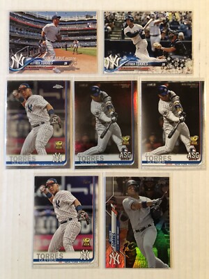 Topps Gleyber Torres Lot x7 Assorted Cards RC DEBUT Chrome ASG New York Yankees
