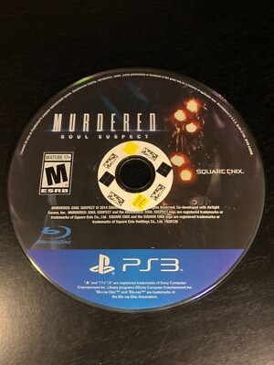 Murdered: Soul Suspect (Sony PlayStation 3, PS3) Tested W/Pic, Disc Only ***
